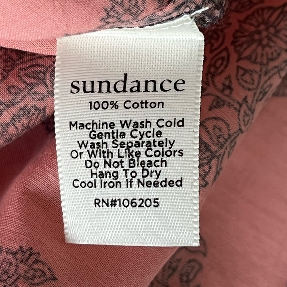 Sundance Stories to be Told Blouse Top 100% Cotton Button Front Boho Size M - Picture 10 of 13